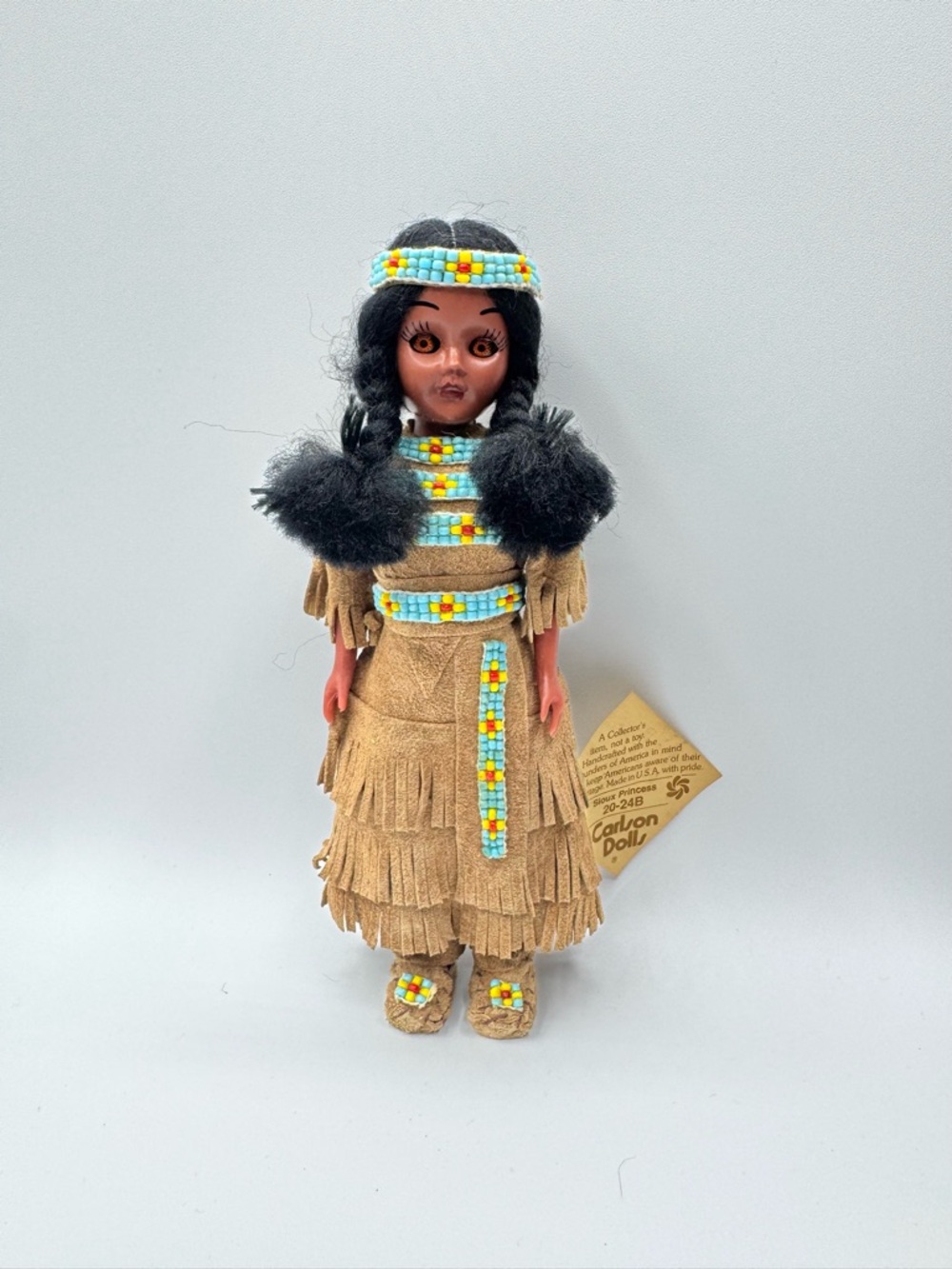 Carlson Doll RARE Sioux Princess 20-24B Native American Indian Eyes Open NWT